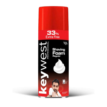 Keywest Regular Pre Shaving Foam for Men, 385g (33% Extra Free)