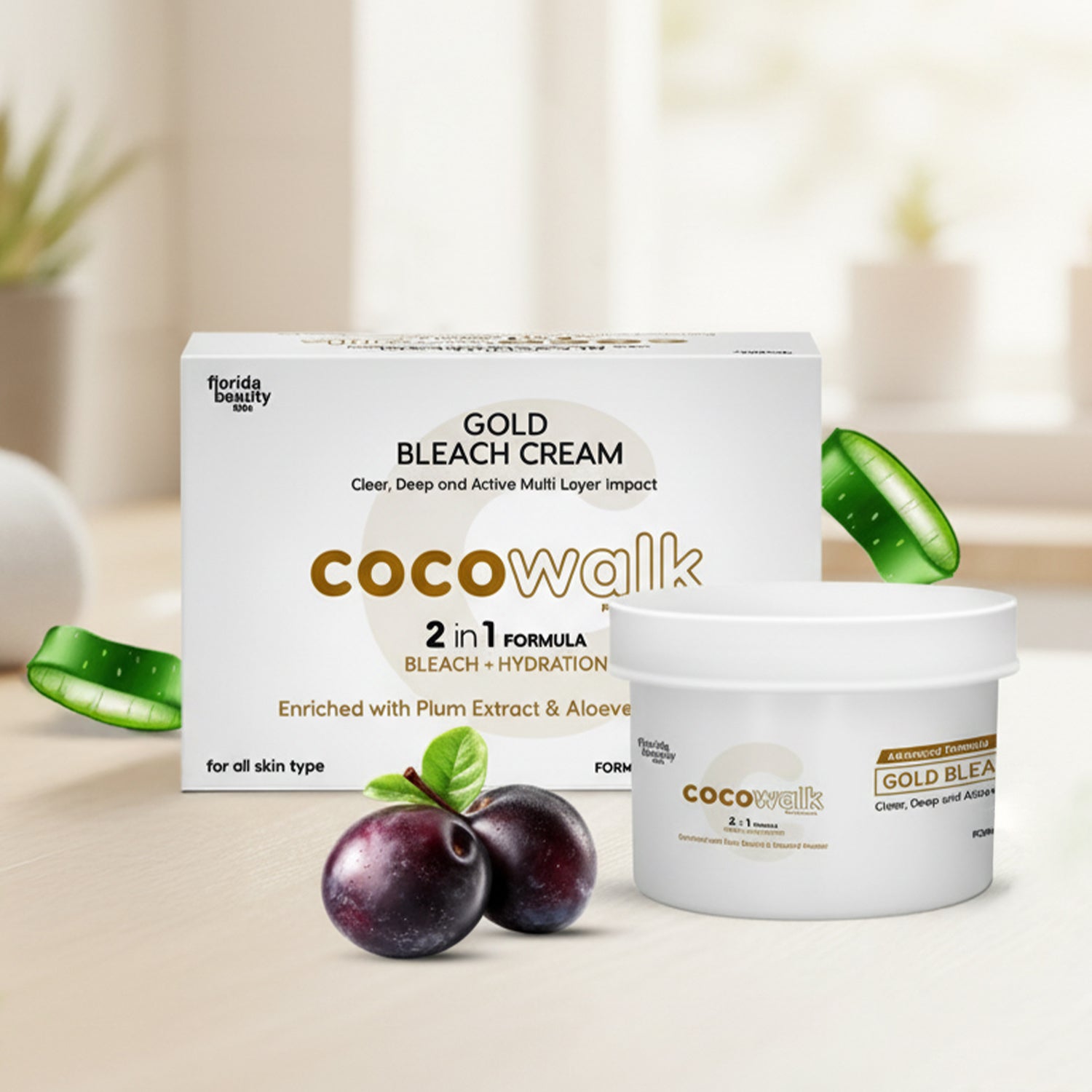 Cocowalk Professional Gold Bleach Cream | Bleach and Hydration ...