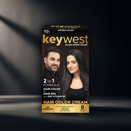Keywest Salon Expert Hair Color Cream Natural Black (130ml)