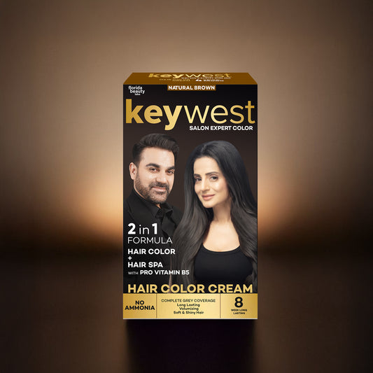 Keywest Crème Hair Colour Brown - 65ml (Ammonia Free)