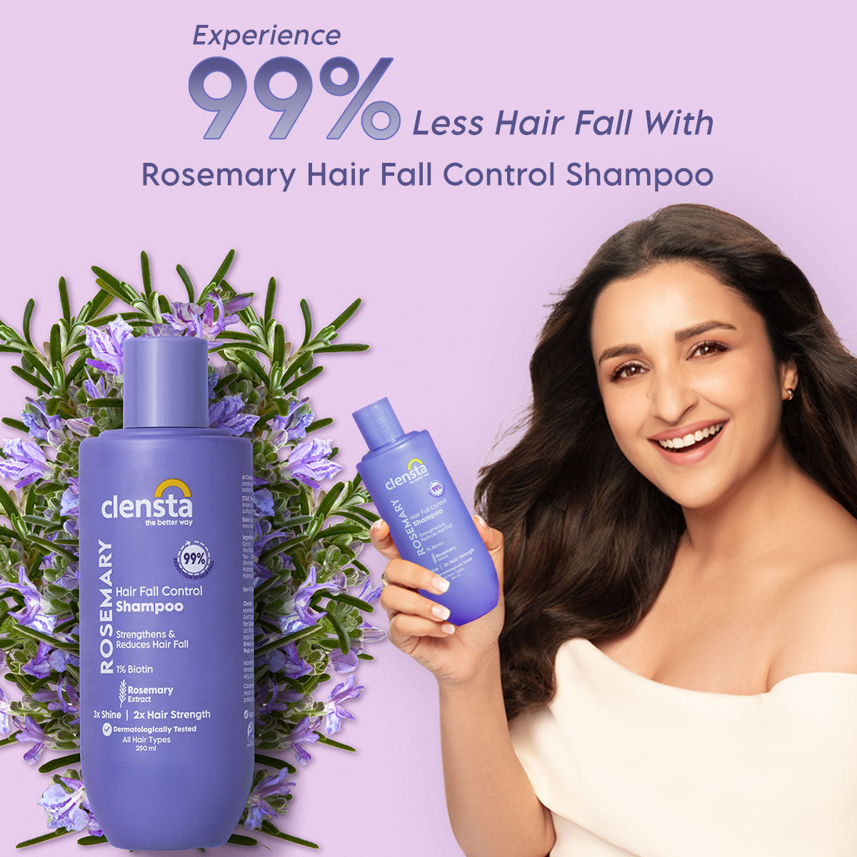 Clensta Rosemary Hair Fall Control Shampoo (250 Ml)