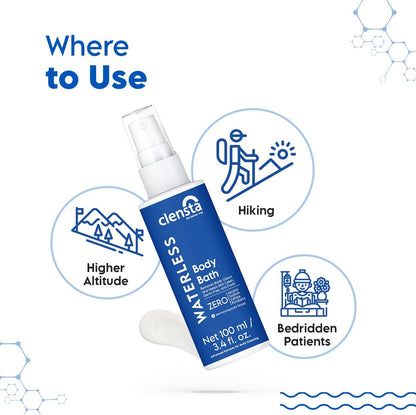 Clensta Waterless Body Bath (100ml)