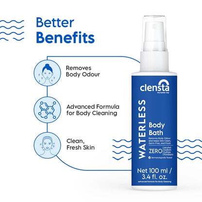 Clensta Waterless Body Bath (100ml)