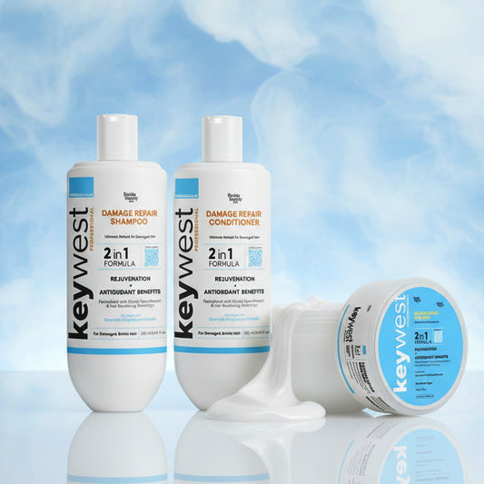 Keywest Professional Damage Repair Kit (Shampoo + Conditioner + Hair Mask)