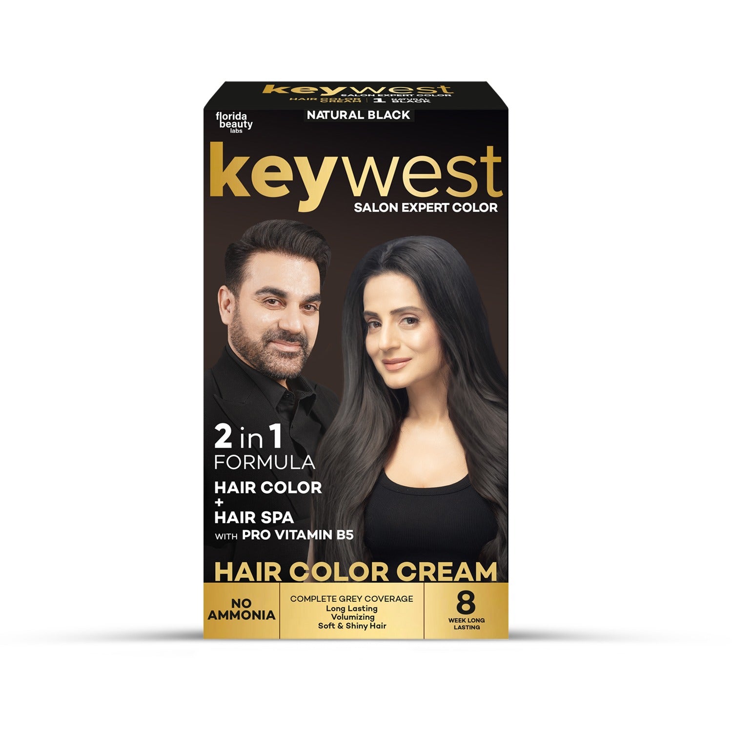 Keywest Salon Expert Shampoo Hair Color Natural Black Pack of 10