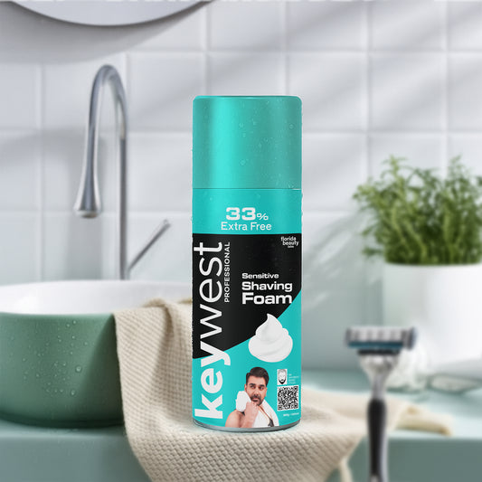 Keywest Sensitive Pre Shaving Foam for Men (385g)